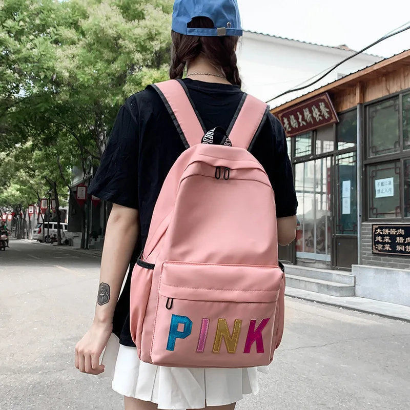 2021 New custom logo outdoor travelling backpack with shoulder bags waterproof pink backpack bag
2021 New custom logo outdoor travelling backpack with shoulder bags waterproof pink backpack bag