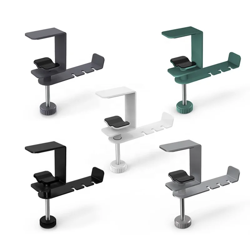 Factory Custom Brand Logo Adjustable Desk Mount Metal Headphone Hanger Headset Holder Stand with 3.5mm Jack Holder
Factory Custom Brand Logo Adjustable Desk Mount Metal Headphone Hanger Headset Holder Stand with 3.5mm Jack Holder