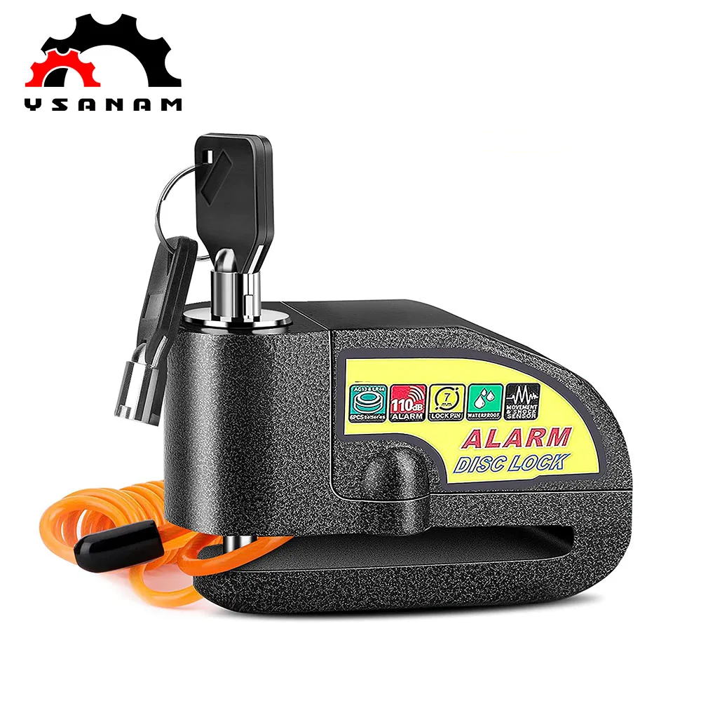 YSANAM Anti Theft Disc Brake Lock Strong Function Waterproof Bicycle Alarm Disc Brake Lock For Electric Scooter Bike Motorcycle, Black
YSANAM Anti Theft Disc Brake Lock Strong Function Waterproof Bicycle Alarm Disc Brake Lock For Electric Scooter Bike Motorcycle, Black