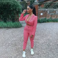 Hot selling long sleeved tenths two piece set womens tracksuit plus size women 2 piece sets
Hot selling long sleeved tenths two piece set womens tracksuit plus size women 2 piece sets