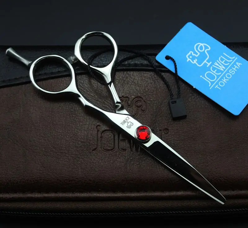 free shipping TOP quality JOEWELL 5.0 inch hair cutting scissors 440C stainless steel 62HRC hardness with leather case
free shipping TOP quality JOEWELL 5.0 inch hair cutting scissors 440C stainless steel 62HRC hardness with leather case