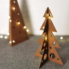 Table Decoration Corten Steel Standing Christmas Table Decoration