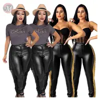 9100819 new black color stretch tassel PU pencil trouser Ladies Clothing Women Leather Pants
9100819 new black color stretch tassel PU pencil trouser Ladies Clothing Women Leather Pants