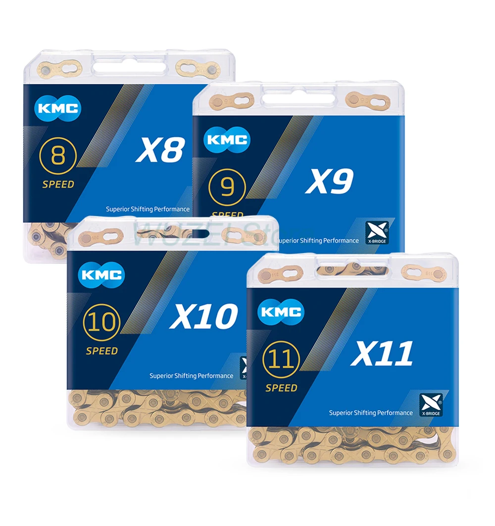 KMC 8/9/10/11Speed Bicycle Golden Chain Ultra Light Double X Chain Mountain Bike Road Bike Titanium Original Chain
KMC 8/9/10/11Speed Bicycle Golden Chain Ultra Light Double X Chain Mountain Bike Road Bike Titanium Original Chain