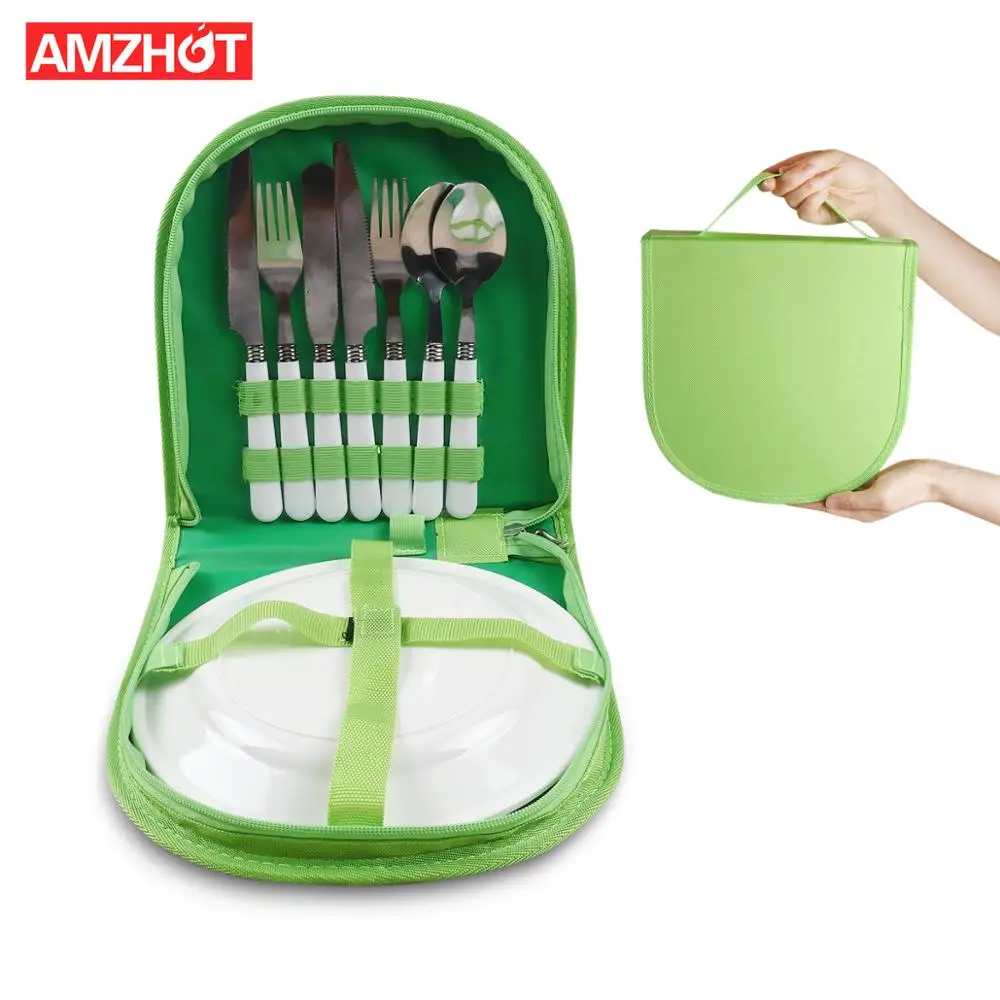 R01-0033 Portable Camping Stainless Steel Kit Cutlery Organizer Utensil Picnic Bag Set, Customized
R01-0033 Portable Camping Stainless Steel Kit Cutlery Organizer Utensil Picnic Bag Set, Customized