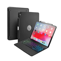 

New Design Flip Tablet Cover Smart Backlit BT Wireless Keyboard Case for iPad Pro 12.9" 2018 3rd Gen with Pencil Holder