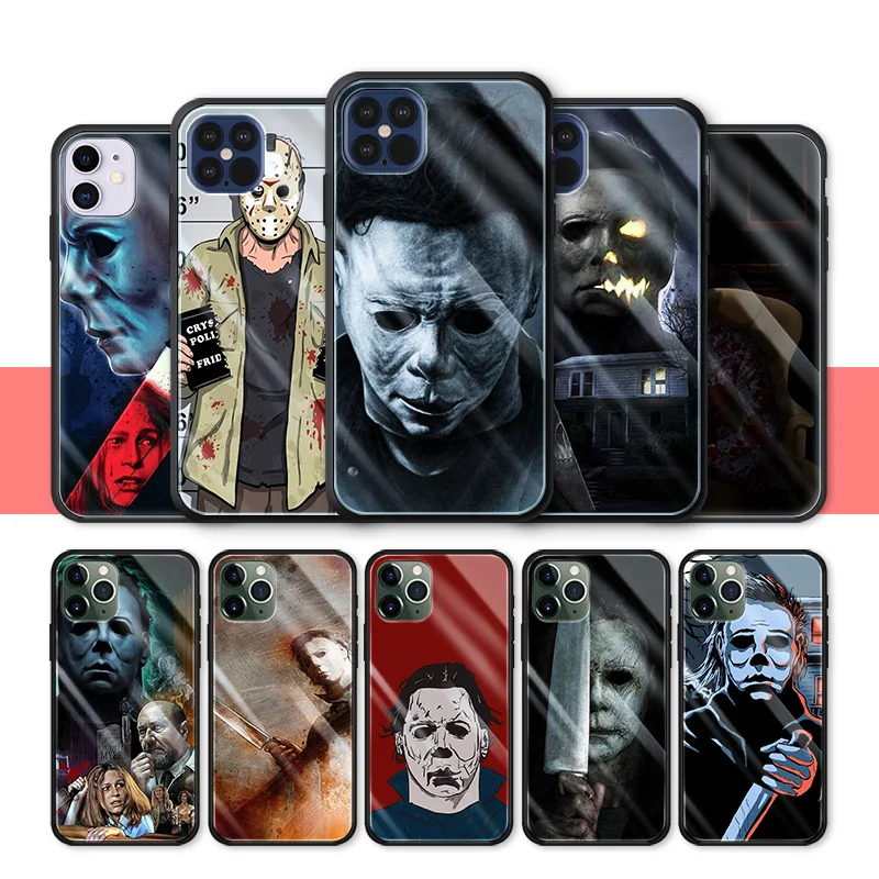 Custom Print Halloween Michael Myers Horror Glossy Glass Hard Plastic Phone Case for iPhone 12 Case ; Scratch-proof Mobile Case, Black
Custom Print Halloween Michael Myers Horror Glossy Glass Hard Plastic Phone Case for iPhone 12 Case ; Scratch-proof Mobile Case, Black