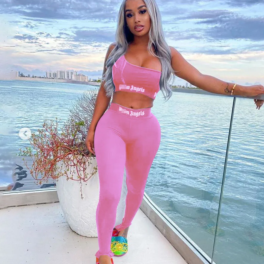 Women Clothing Wholesale Print 2 Piece Set Fashion Casual Sleeveless Fitness Sportswear
Women Clothing Wholesale Print 2 Piece Set Fashion Casual Sleeveless Fitness Sportswear