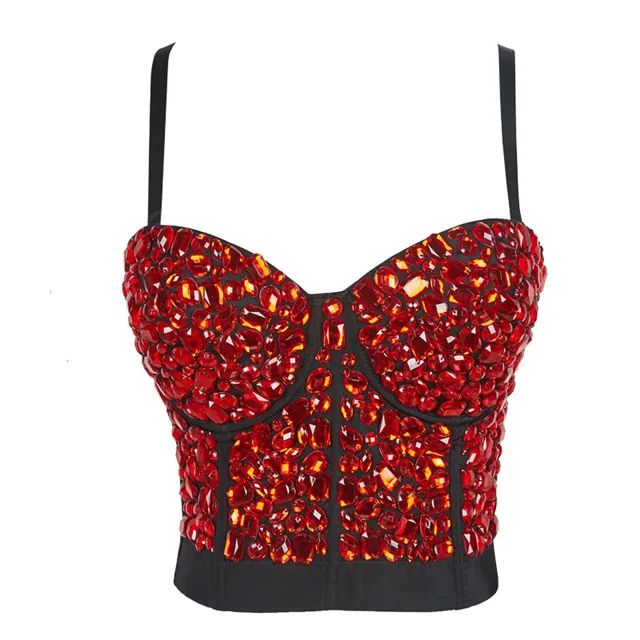 red beaded bra strap feminine jump di women's small vest nail drill tube top wear, Picture color
red beaded bra strap feminine jump di women's small vest nail drill tube top wear, Picture color
