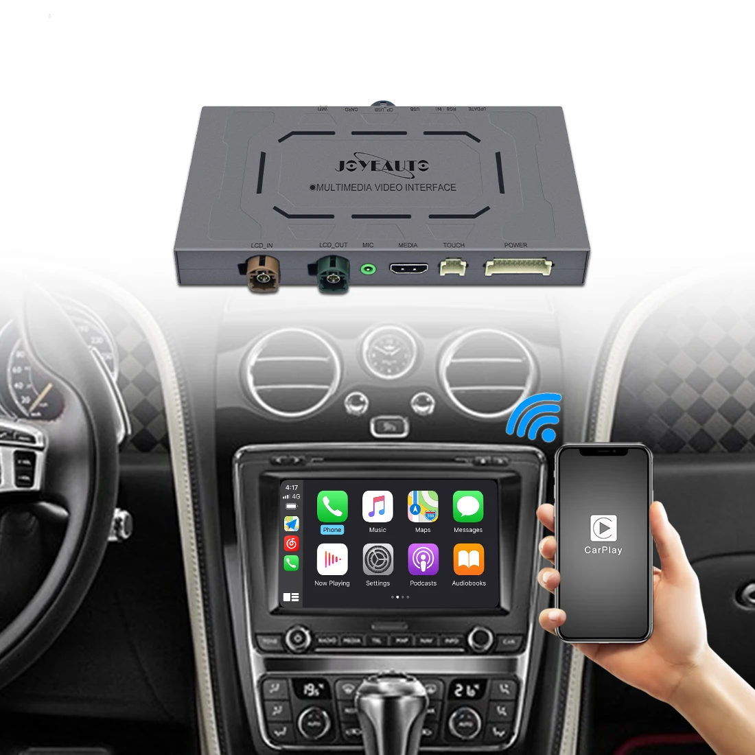 joyeauto mmb Wireless apple CarPlay AirPlay wireless Android Auto for Bentley 2012-2017 Continental/Flying Spur
joyeauto mmb Wireless apple CarPlay AirPlay wireless Android Auto for Bentley 2012-2017 Continental/Flying Spur