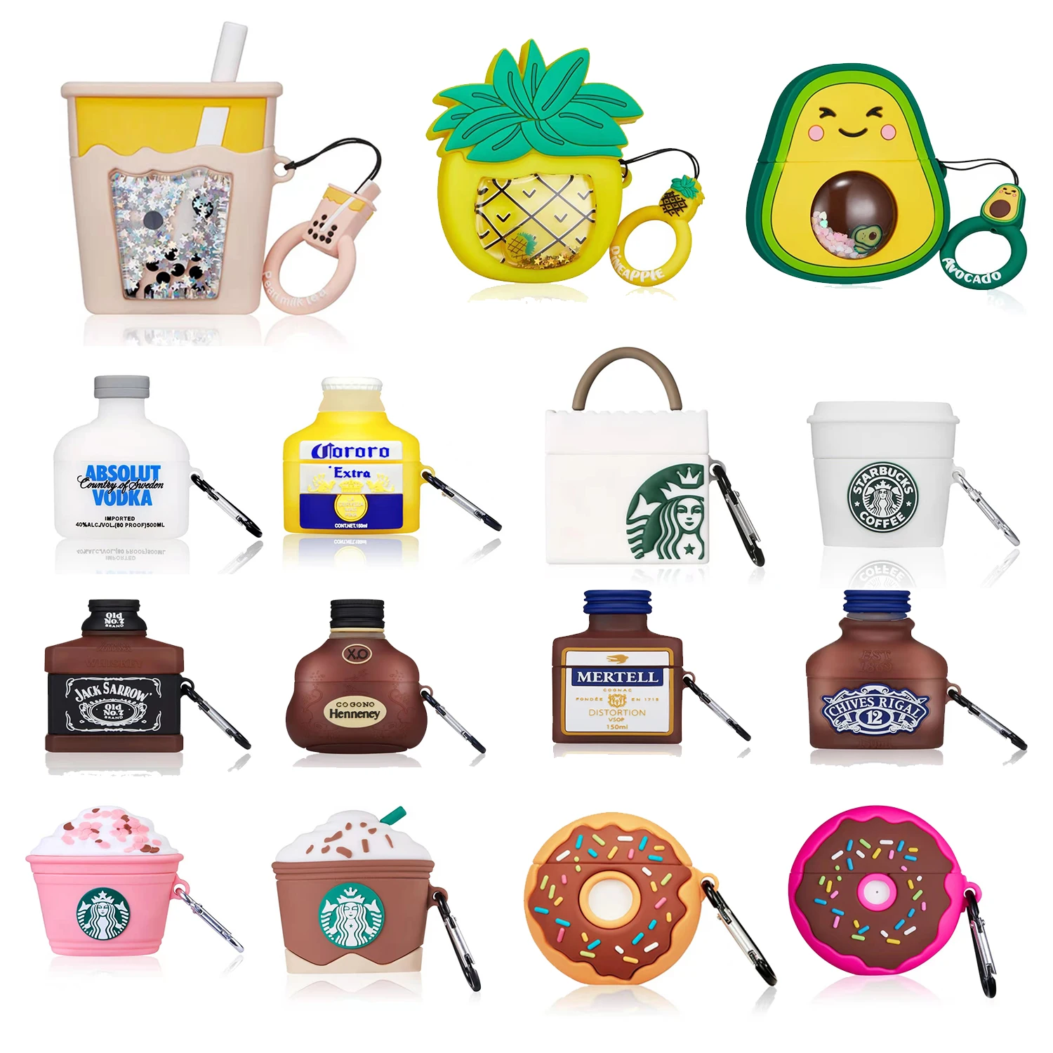 Hot Sale Earphone Protective Cute Designer Silicone Cover Bottle Doughnut Food For Airpod Case For Airpod 3, Multiple colors
Hot Sale Earphone Protective Cute Designer Silicone Cover Bottle Doughnut Food For Airpod Case For Airpod 3, Multiple colors