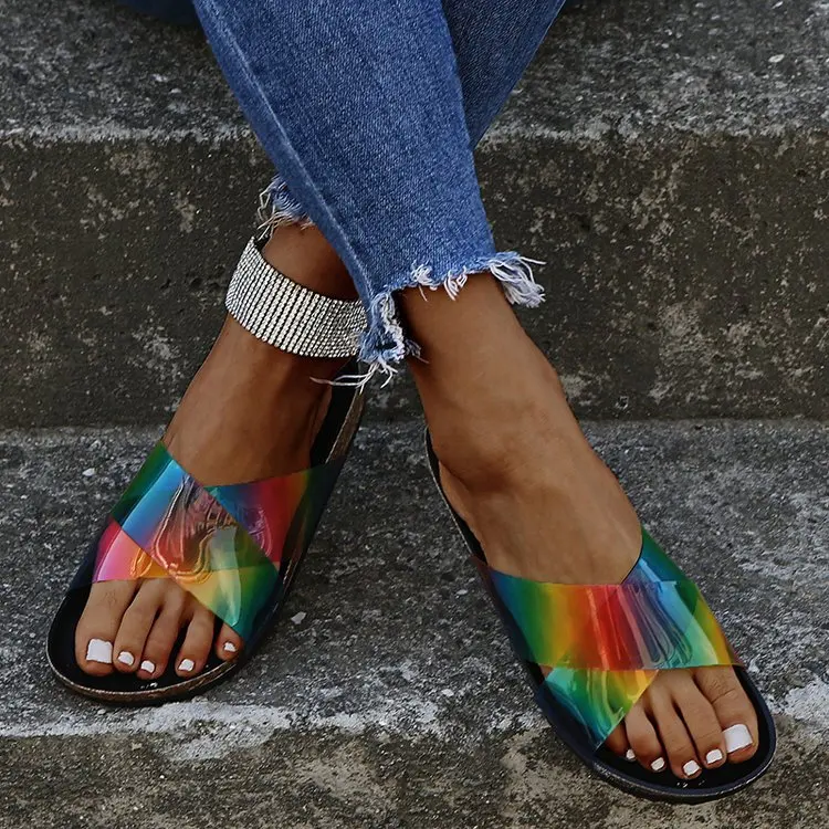 2021 Hot Sale Top quality Ladies Soft PVC Sole Flat Jelly Plus Size Women Fashion Sandal Slides, Picture showns
2021 Hot Sale Top quality Ladies Soft PVC Sole Flat Jelly Plus Size Women Fashion Sandal Slides, Picture showns