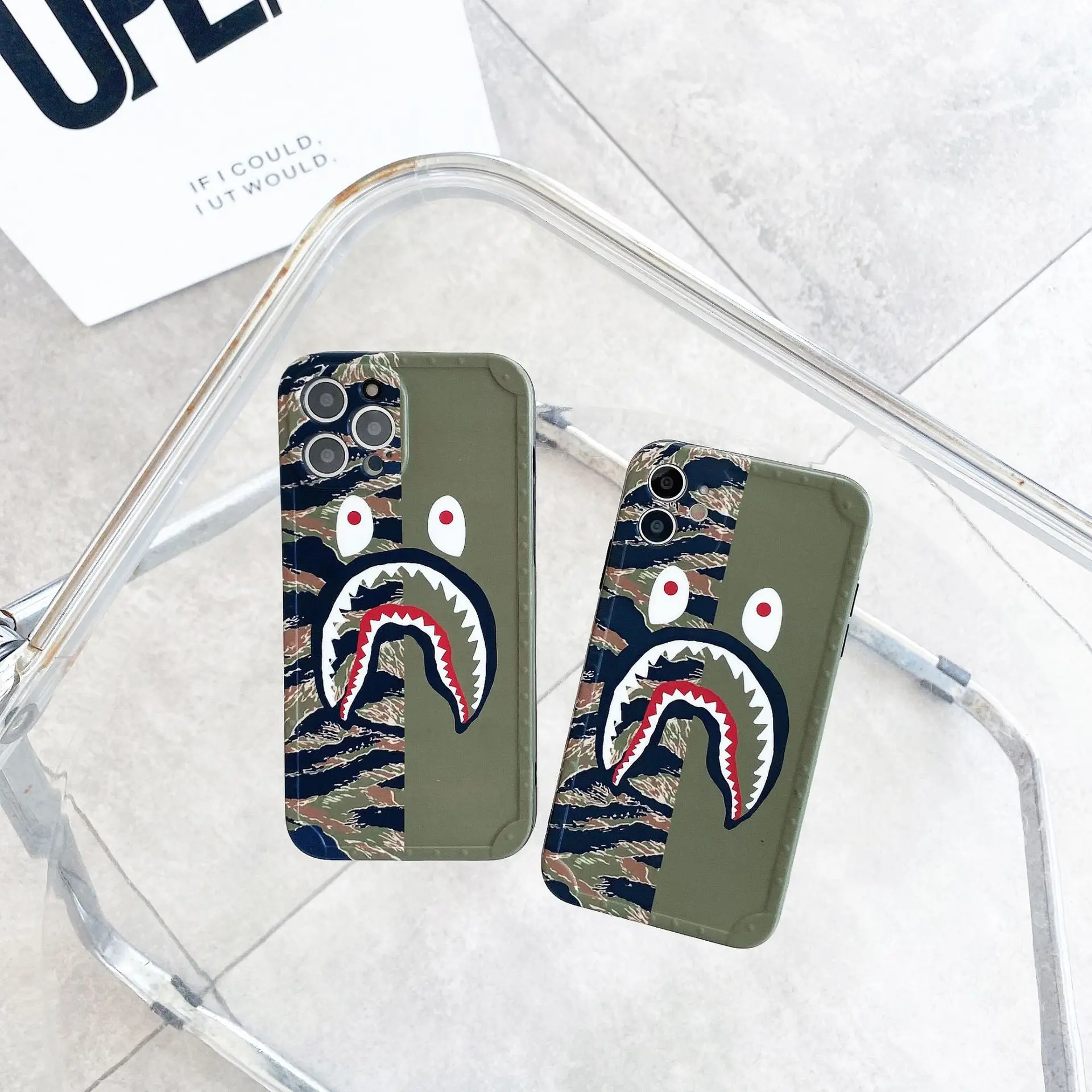 for iPhone 12 11 Pro max 7 X Xs max Fashion Mouth Green Army Shark Ape Bape Camo camouflage Case
for iPhone 12 11 Pro max 7 X Xs max Fashion Mouth Green Army Shark Ape Bape Camo camouflage Case