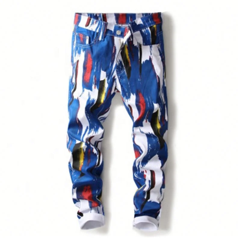 Jhcentury Fashion Casual men's Jeans Street 3D Printed Jeans Hip Hop Tight jeans personality men's foreign pencil pants, Customized color
Jhcentury Fashion Casual men's Jeans Street 3D Printed Jeans Hip Hop Tight jeans personality men's foreign pencil pants, Customized color
