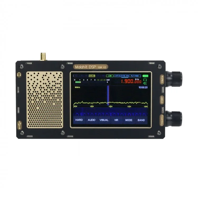 

Registered 1.10c 3.5" 50KHz-2GHz Malachite DSP SDR Malahit Radio Receiver with One Antenna