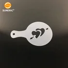 Coffee Different Plastic Coffee Cappuccino Foam Latte Art Stencil Decorating Custom Coffee Stencil Set