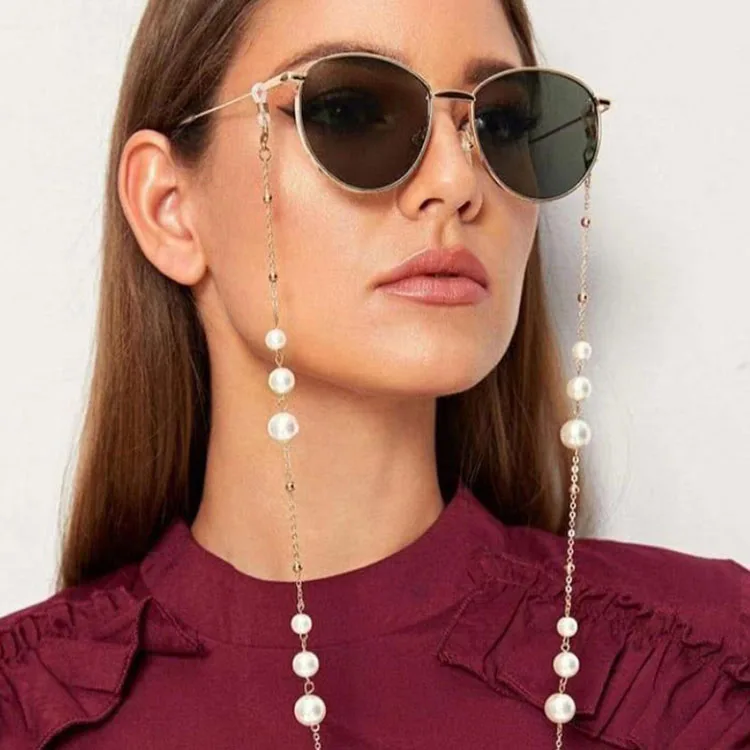 Fashion Pop Gradient Size Pearl Eyewear Chain Metal Chain Eyewear Lanyard 2021, 1 color
Fashion Pop Gradient Size Pearl Eyewear Chain Metal Chain Eyewear Lanyard 2021, 1 color
