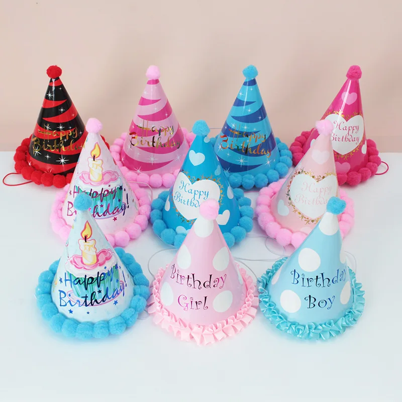 Wholesale various birthday hat birthday supplies pink blue colorful sharp-angled birthday hat
Wholesale various birthday hat birthday supplies pink blue colorful sharp-angled birthday hat