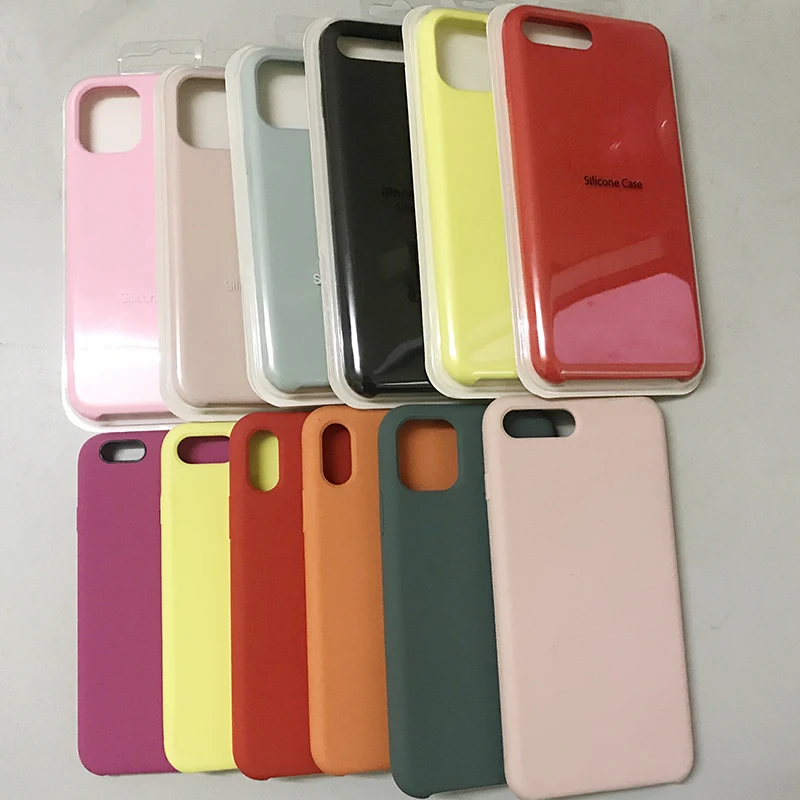 Original Half Cover Liquid silicone case for iPhone 11 Pro XS max XR 6 6S 7 8 PLUS Cover Funda Coque
Original Half Cover Liquid silicone case for iPhone 11 Pro XS max XR 6 6S 7 8 PLUS Cover Funda Coque