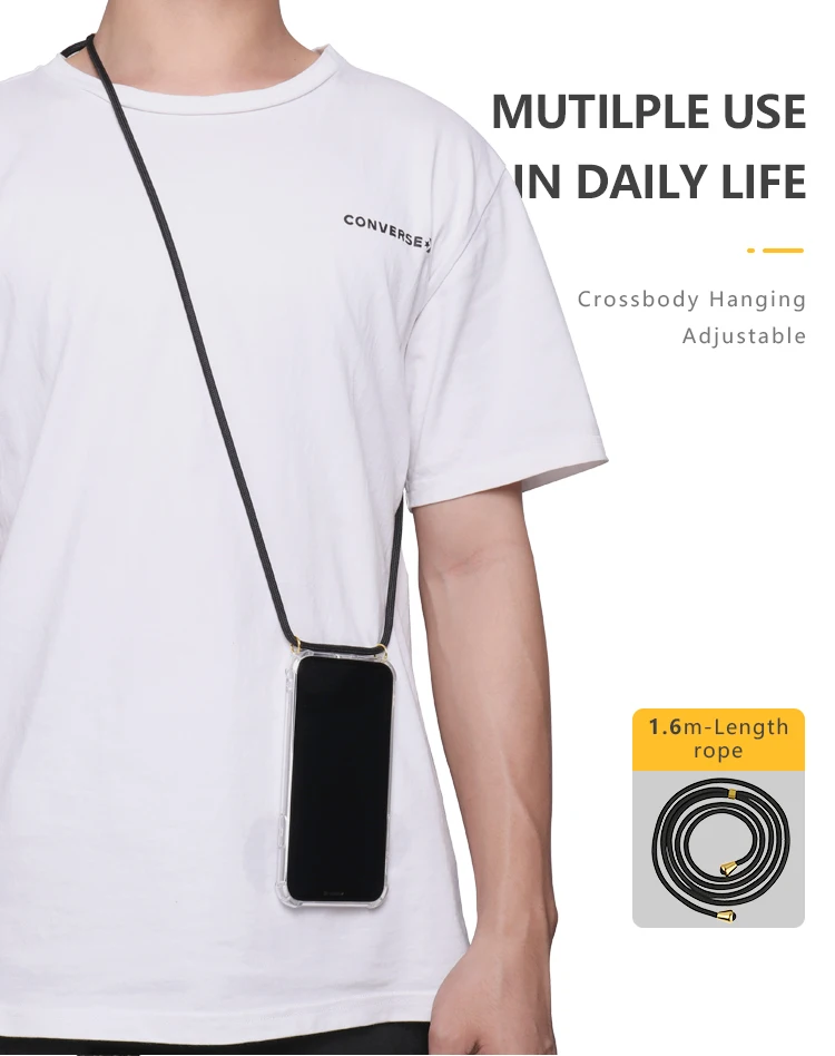 Hot Selling adjustable length rope cellphone case for iphone x xs xr xs max 11 pro Max, for iphone case crossbody strap, 17 colors rope
Hot Selling adjustable length rope cellphone case for iphone x xs xr xs max 11 pro Max, for iphone case crossbody strap, 17 colors rope