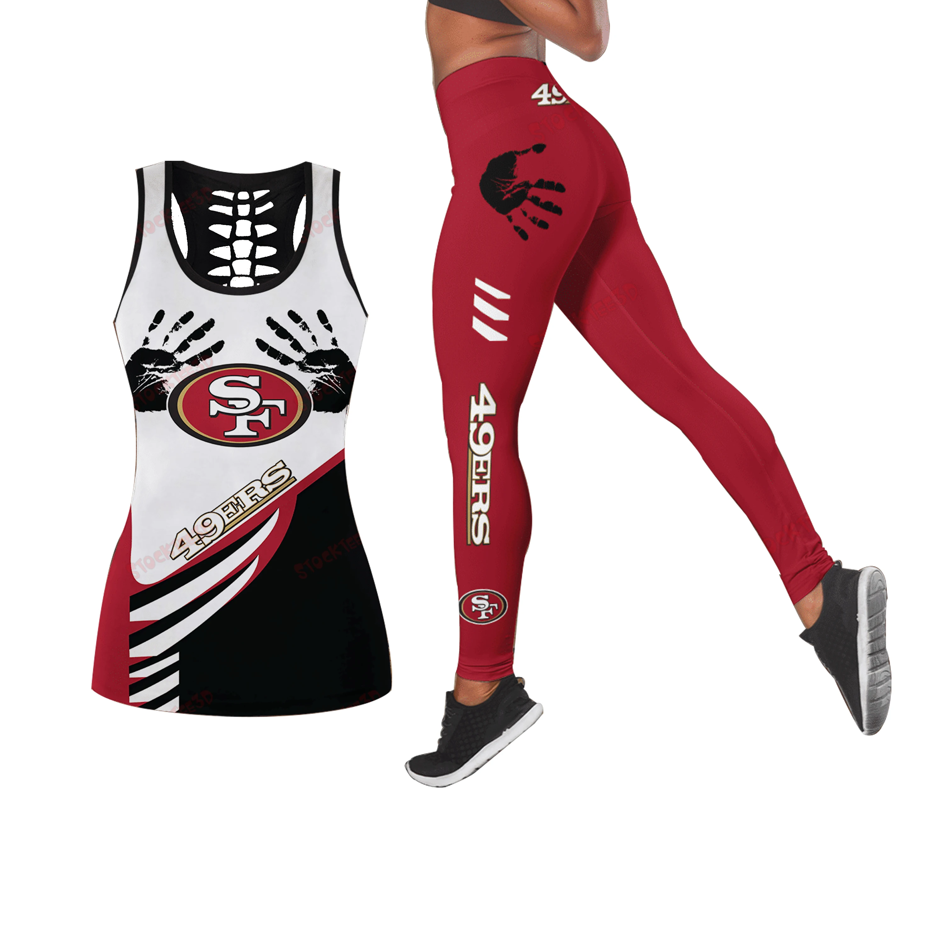 wholesale custom nfl yoga sets fitness tank top seamless plus size yoga leggings sport tight women two piece set, Customized colors
wholesale custom nfl yoga sets fitness tank top seamless plus size yoga leggings sport tight women two piece set, Customized colors