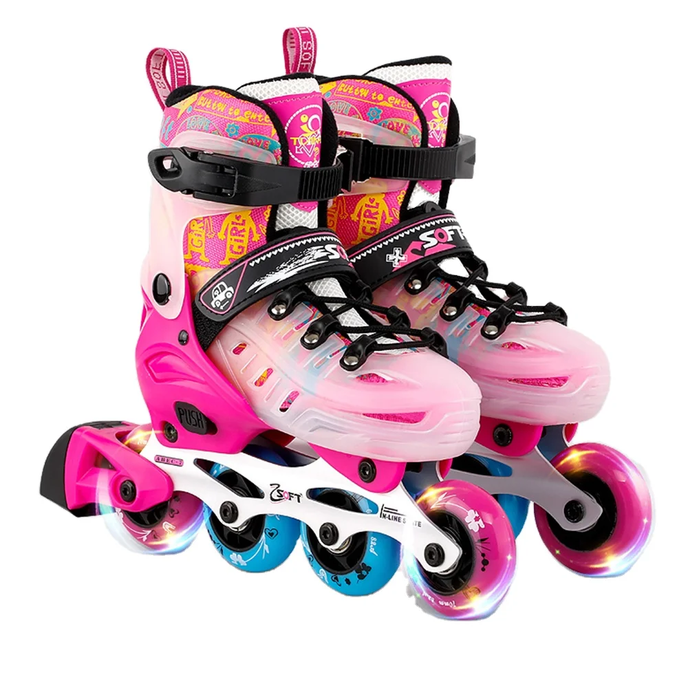 High Quality Inline Skates for Girl Boys Professional Adjustable Kids Skate Shoes Custom Logo Flashing Roller
High Quality Inline Skates for Girl Boys Professional Adjustable Kids Skate Shoes Custom Logo Flashing Roller