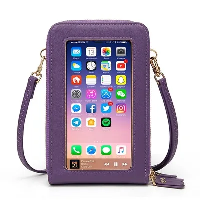 2021 New Custom LOGO RFID Mobile Phone Touch Screen Bags Small Square One-shoulder Messenger Bags Wallet Coin Purse Card Holders, Depend on the products
2021 New Custom LOGO RFID Mobile Phone Touch Screen Bags Small Square One-shoulder Messenger Bags Wallet Coin Purse Card Holders, Depend on the products