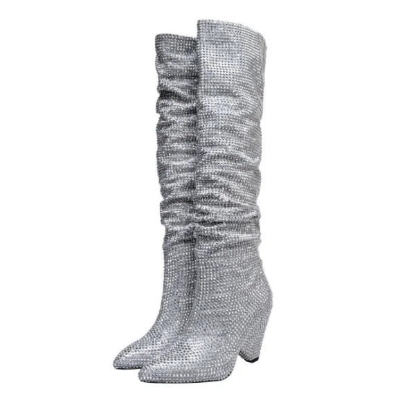 Women Flat Over Knee Boots Winter Snow Long Boot Riding Rivet Buckle Soft Leather Shoes Women Boots Rhinestone sparking Warm
Women Flat Over Knee Boots Winter Snow Long Boot Riding Rivet Buckle Soft Leather Shoes Women Boots Rhinestone sparking Warm