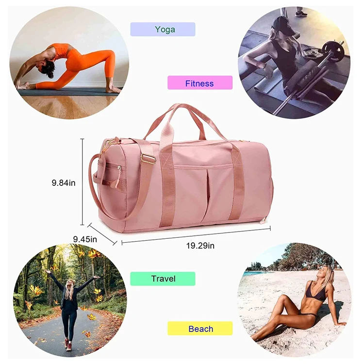 Fashion Fitness Duffel Sports Yoga Carry Bag Duffle Bag Gym Bag for Girls, Grey, pink, blue
Fashion Fitness Duffel Sports Yoga Carry Bag Duffle Bag Gym Bag for Girls, Grey, pink, blue