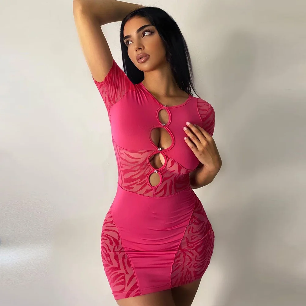 GX5543 2022 Club Ladies Mini Dresses Summer Zebra Pattern Mesh Stitching Hollow Out Bodycon Sexy Party Mini Club Dress, Customized color
GX5543 2022 Club Ladies Mini Dresses Summer Zebra Pattern Mesh Stitching Hollow Out Bodycon Sexy Party Mini Club Dress, Customized color