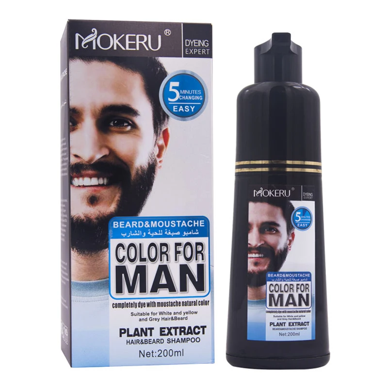 Wholesale Dropshipping Mokeru 200ml Natural Hair Dye Black Shampoo Permanent Black Dye Shampoo For Men Covering White Gray Hair
Wholesale Dropshipping Mokeru 200ml Natural Hair Dye Black Shampoo Permanent Black Dye Shampoo For Men Covering White Gray Hair