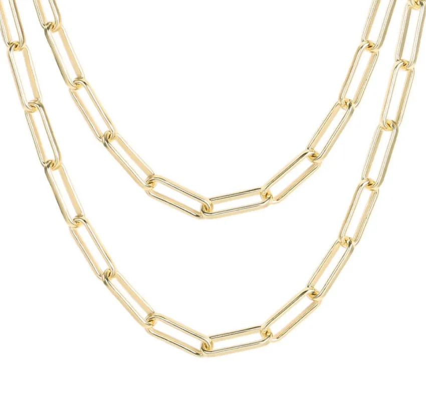Factory Sale 18 k Gold Plated 6.5 mm Stainless Steel Link Chain Necklace, Silver/gold/rose gold/black
Factory Sale 18 k Gold Plated 6.5 mm Stainless Steel Link Chain Necklace, Silver/gold/rose gold/black