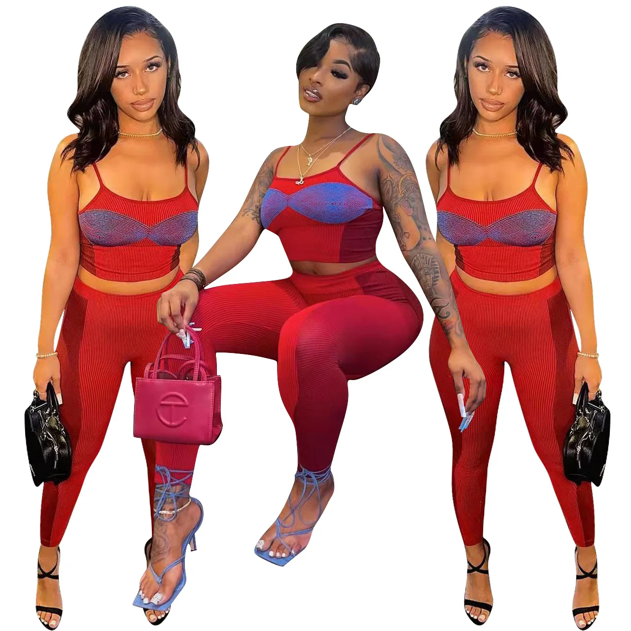 2022 New Arrivals Solid Thread Two Piece Pants Set Spring Women Clothing Tank Top 2 Piece Legging Suit
2022 New Arrivals Solid Thread Two Piece Pants Set Spring Women Clothing Tank Top 2 Piece Legging Suit