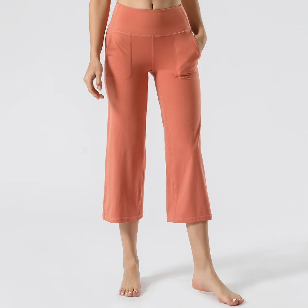 Amazon High Waist Wide Leg Women Yoga Pants Loose Gym Fitness Yoga Pants Seven Point Straight Dance Pants With Pocket, Customized colors
Amazon High Waist Wide Leg Women Yoga Pants Loose Gym Fitness Yoga Pants Seven Point Straight Dance Pants With Pocket, Customized colors