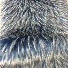 Long Pile Luxury Raccoon Fur With Black Tip High Density Faux Fur Fabric