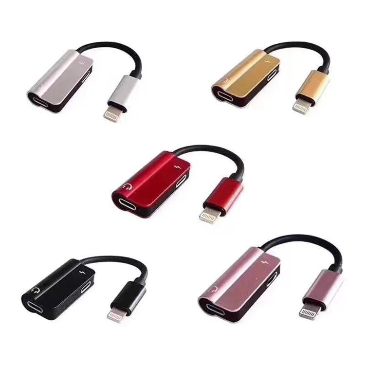 Metal 3.5mm Audio Charge Converter Dual Double charging port Audio Adapter for iPhone Apple
Metal 3.5mm Audio Charge Converter Dual Double charging port Audio Adapter for iPhone Apple