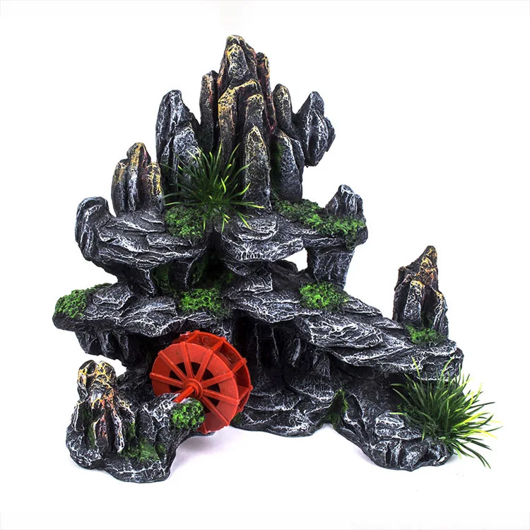 Wholesale Fish Tank Ornaments Resin Artificial Stone For Aquarium Decoration, Black and white
Wholesale Fish Tank Ornaments Resin Artificial Stone For Aquarium Decoration, Black and white