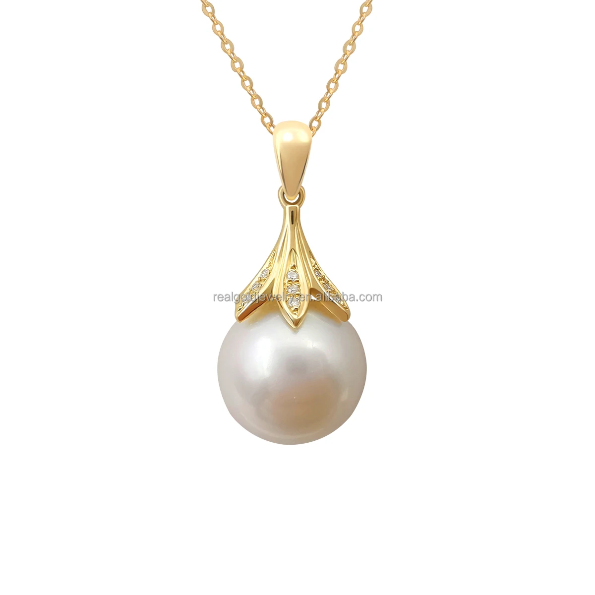Popular Design Pearl Pendant Necklace 18K Real Gold Diamond Necklaces Fine Jewelry Women Wedding Engagement Gift Chinese Gold
Popular Design Pearl Pendant Necklace 18K Real Gold Diamond Necklaces Fine Jewelry Women Wedding Engagement Gift Chinese Gold