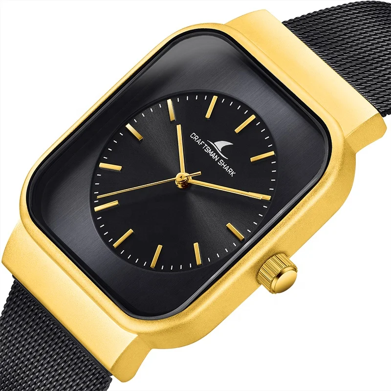 Men Watches OEM Fashion Ultra-thin Mesh Belt Waterproof Casual Business Stainless Steel Strap Square Quartz Watch
Men Watches OEM Fashion Ultra-thin Mesh Belt Waterproof Casual Business Stainless Steel Strap Square Quartz Watch