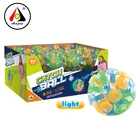 3 inch Sucker ball toys for kids flashing suction ball led toys