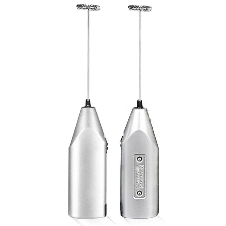 Electric Mini Milk Coffee Frother Handheld Stainless Steel Whisk Battery Electr Whisk Mixer Multi Electric Whisk, Silver 
Electric Mini Milk Coffee Frother Handheld Stainless Steel Whisk Battery Electr Whisk Mixer Multi Electric Whisk, Silver