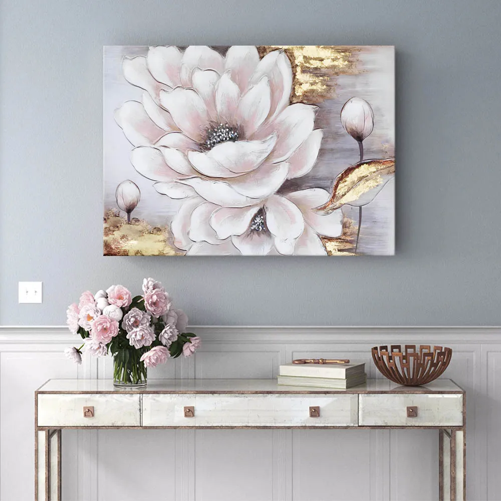 Hot selling gold foil floral modern wall paintings home decor waterproof HD print custom art printing canvas
Hot selling gold foil floral modern wall paintings home decor waterproof HD print custom art printing canvas