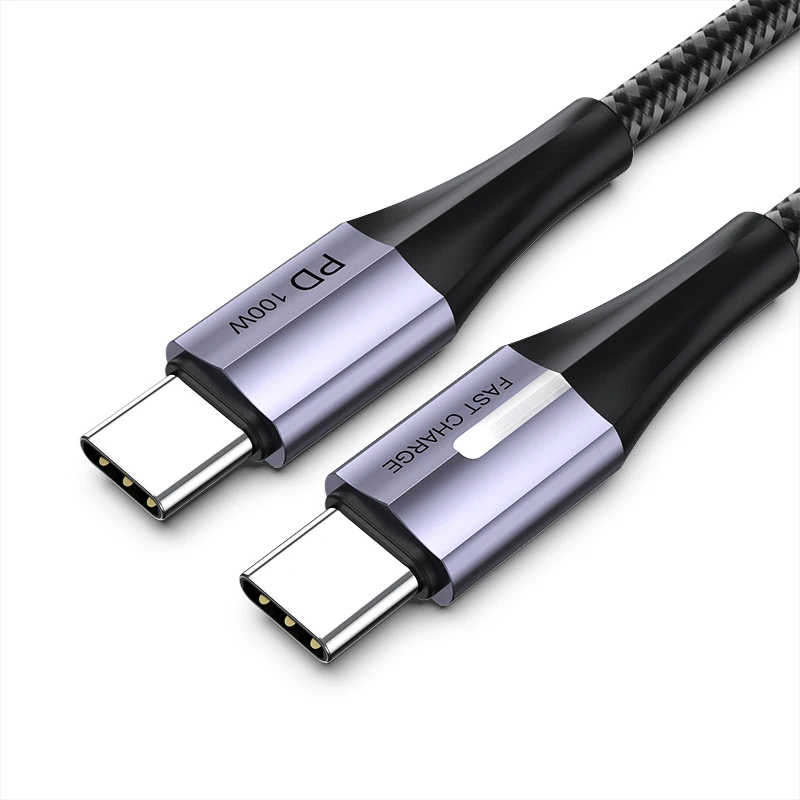 Heavy Duty E-Marker Chip Dual USB C Fast Charger PD 100W USB C Cable with LED Indicator for Macbook Samsung Xiaomi Huawei, Black/red/silver/customised
Heavy Duty E-Marker Chip Dual USB C Fast Charger PD 100W USB C Cable with LED Indicator for Macbook Samsung Xiaomi Huawei, Black/red/silver/customised