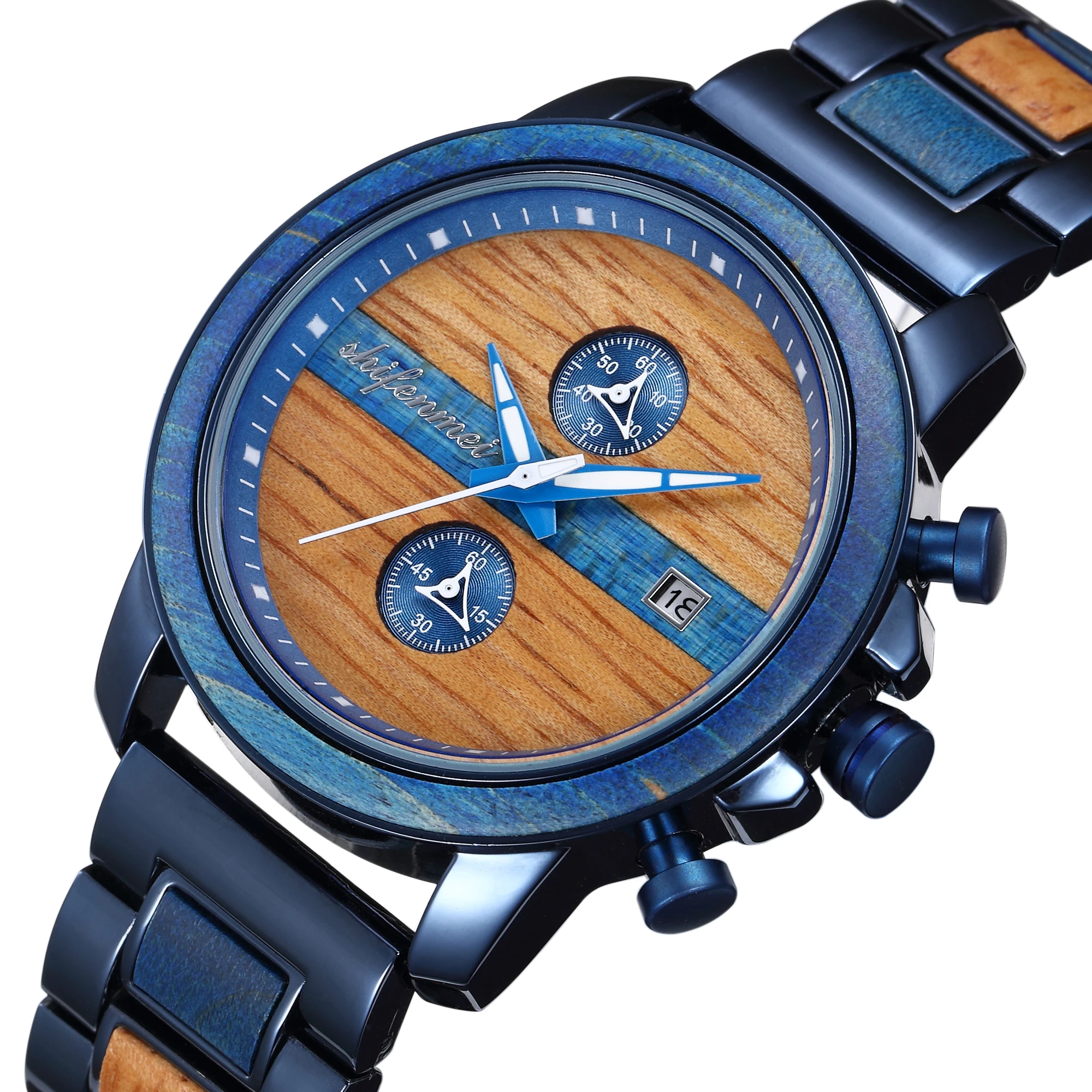 Shifenmei S5596 Zebra Wood Or Red Sandalwood Quartz Analog Watches New Design Luminous Hand Stainless Steel And Wood Wrist Watch
Shifenmei S5596 Zebra Wood Or Red Sandalwood Quartz Analog Watches New Design Luminous Hand Stainless Steel And Wood Wrist Watch