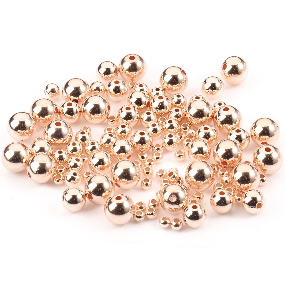 Wholesale 3/4/6/8/10MM Rose Gold Plated CCB Plastic Loose Spacer Beads for Jewelry Making
Wholesale 3/4/6/8/10MM Rose Gold Plated CCB Plastic Loose Spacer Beads for Jewelry Making