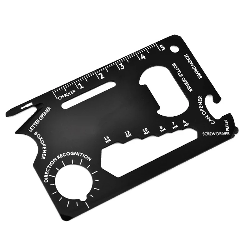 Multifunctional Combination Outdoor Travel First Aid Escape Knife Tool Card, Black
Multifunctional Combination Outdoor Travel First Aid Escape Knife Tool Card, Black