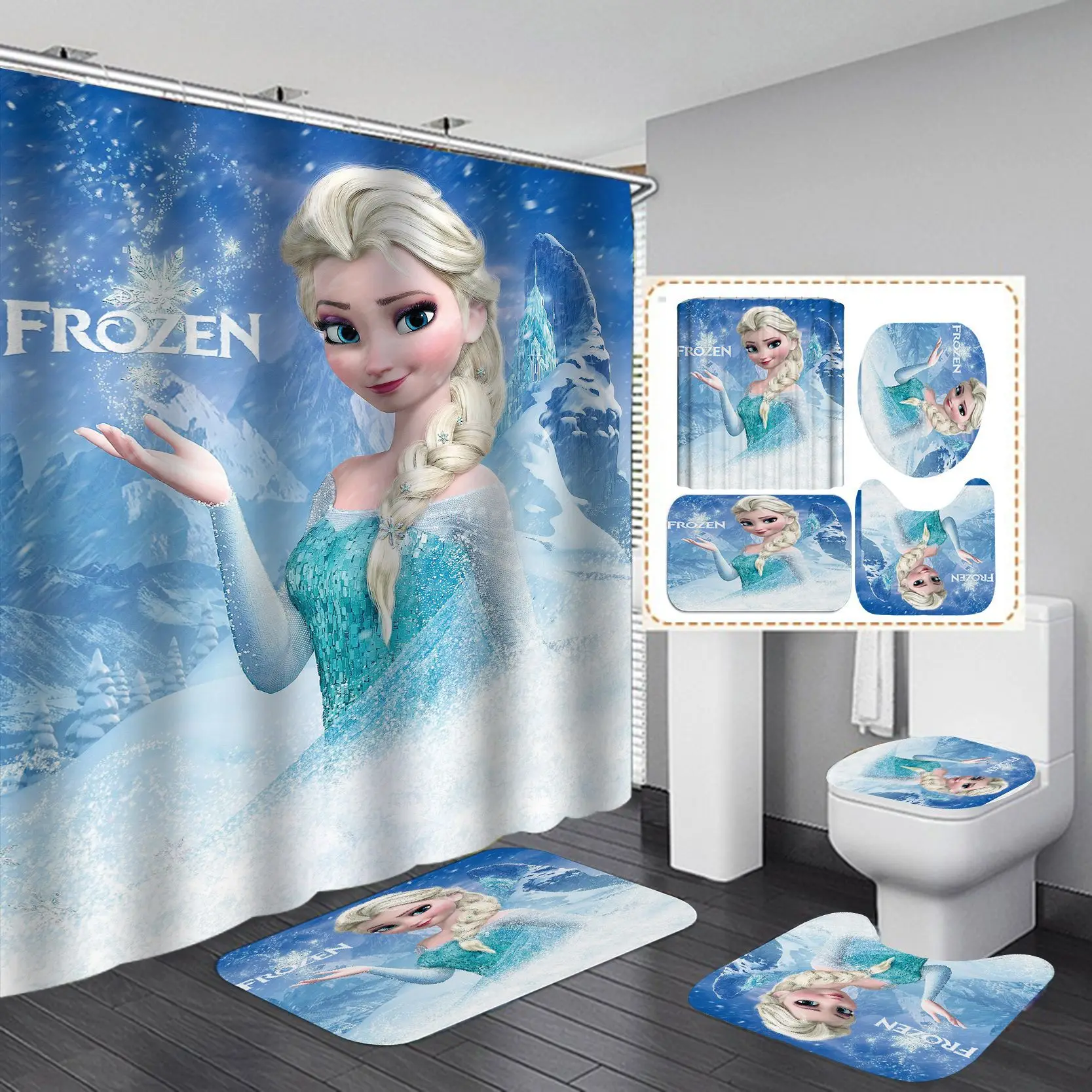 Wholesale Cartoon Waterproof Shower Curtain Holder Set Bathroom Custom Design Polyester Bathroom Curtain With Hooks Set, Customized color
Wholesale Cartoon Waterproof Shower Curtain Holder Set Bathroom Custom Design Polyester Bathroom Curtain With Hooks Set, Customized color