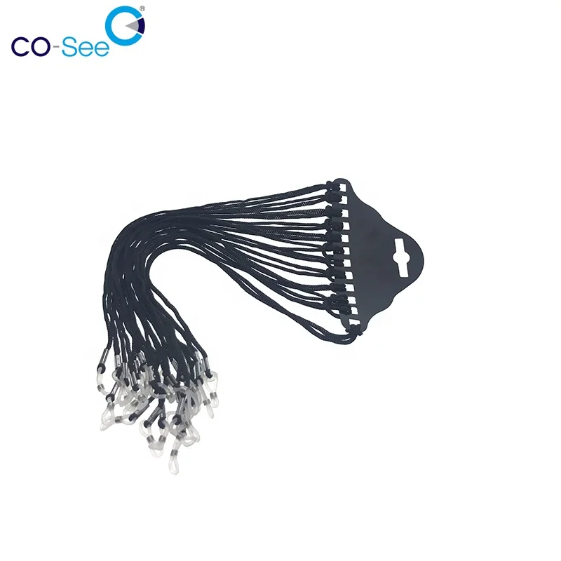 

Elastic Black Sunglass Accessories Rubber Loop Nylon Reading Glasses Neck Strap Cord
