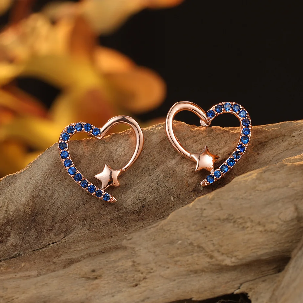 Korean style simple earrings gold white diamond love earrings for women elegant retro style earrings, Multi
Korean style simple earrings gold white diamond love earrings for women elegant retro style earrings, Multi