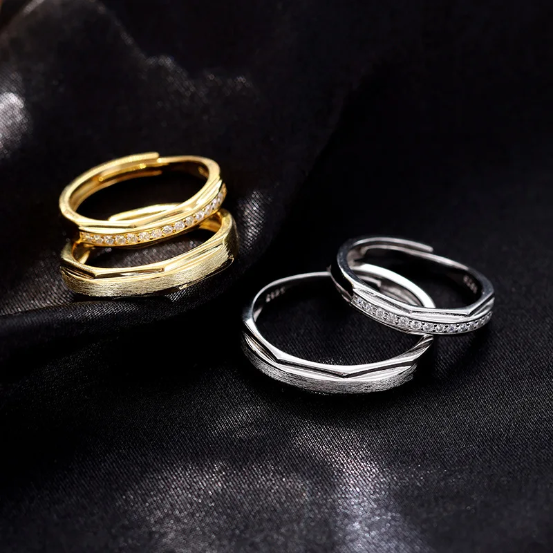fashion jewelry 925 sterling silver couple rings geometric Mobius diamond adjustable gold plated rings women men
fashion jewelry 925 sterling silver couple rings geometric Mobius diamond adjustable gold plated rings women men